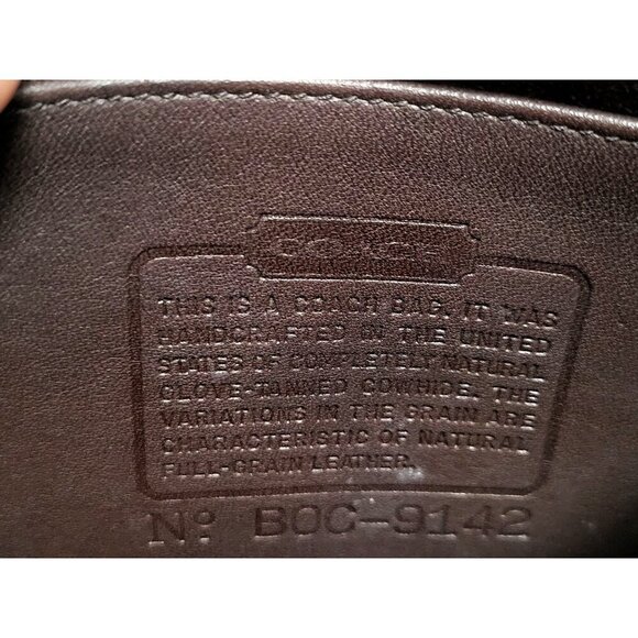 Vintage Coach 9142 Mini Crossbody Bag Brown Glove-Tanned Leather USA - Picture 12 of 14